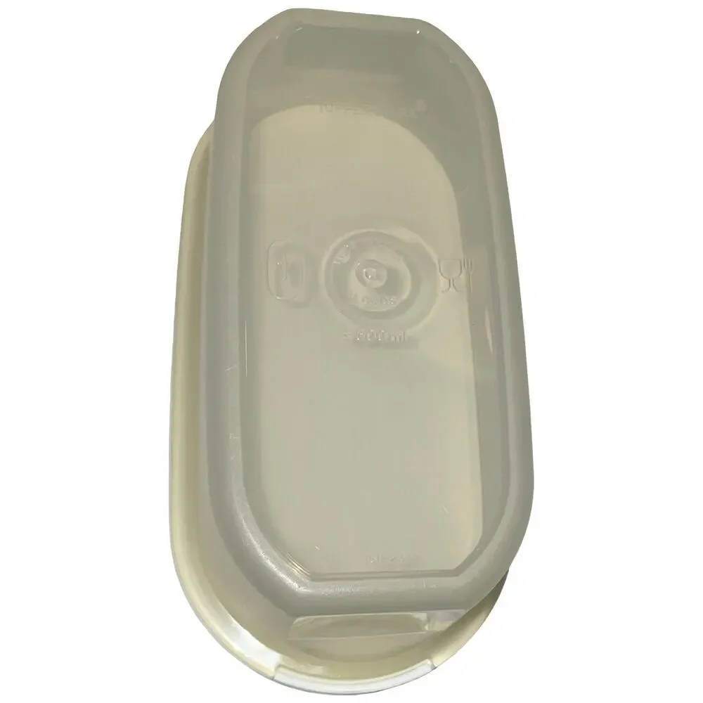 Tupperware Modular Mates Set 12 White Lids Oval 1 & 2 Food Storage Container USA